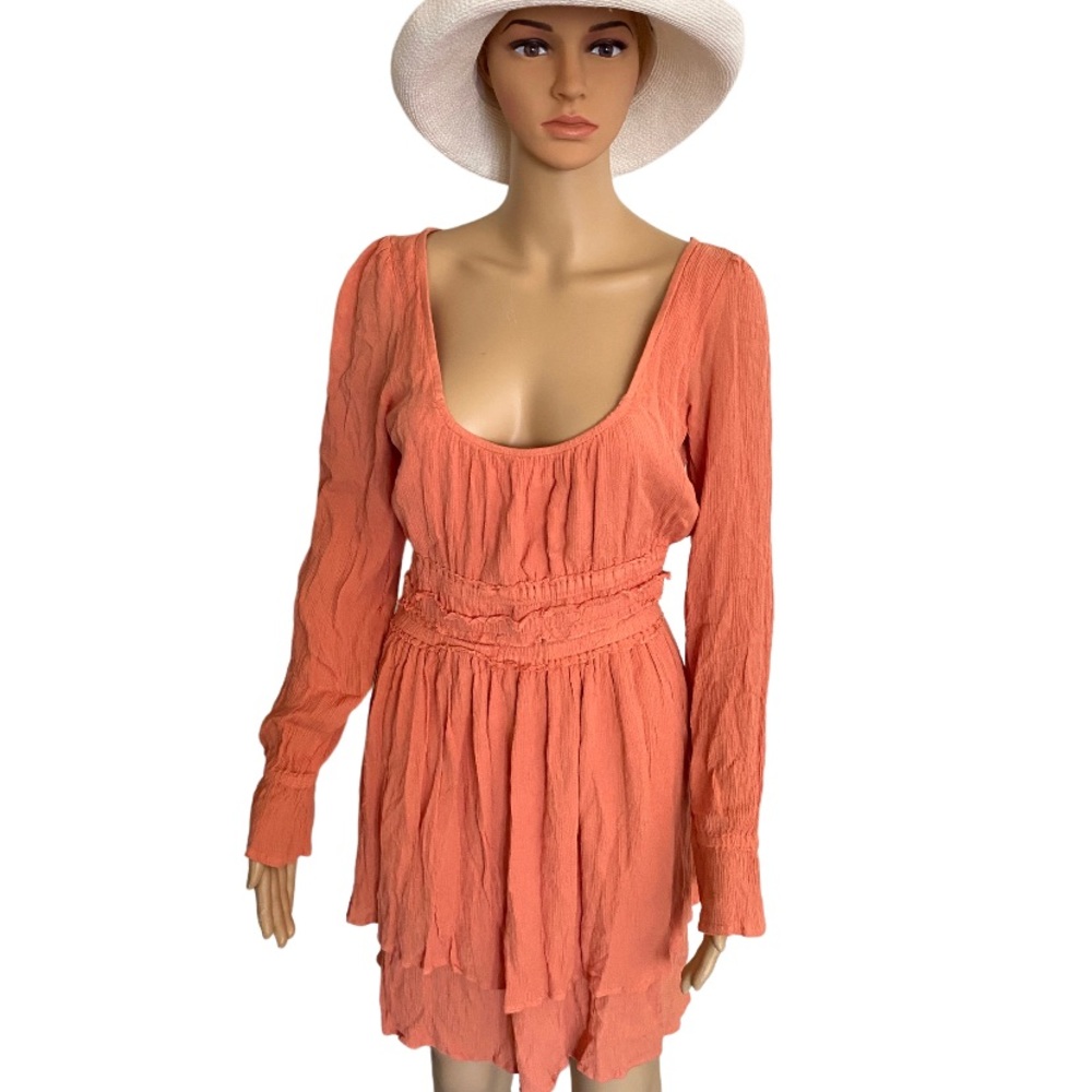 FREE PEOPLE Much Ado Backless NWT Dress Size L - Picture 3 of 6